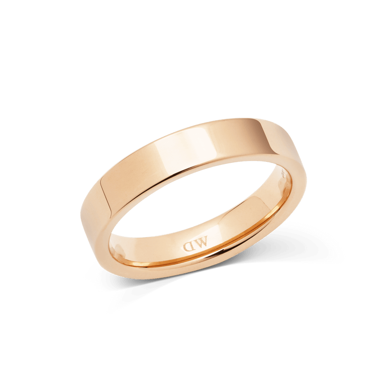 Line Ring Polished Rose Gold 4.5mm