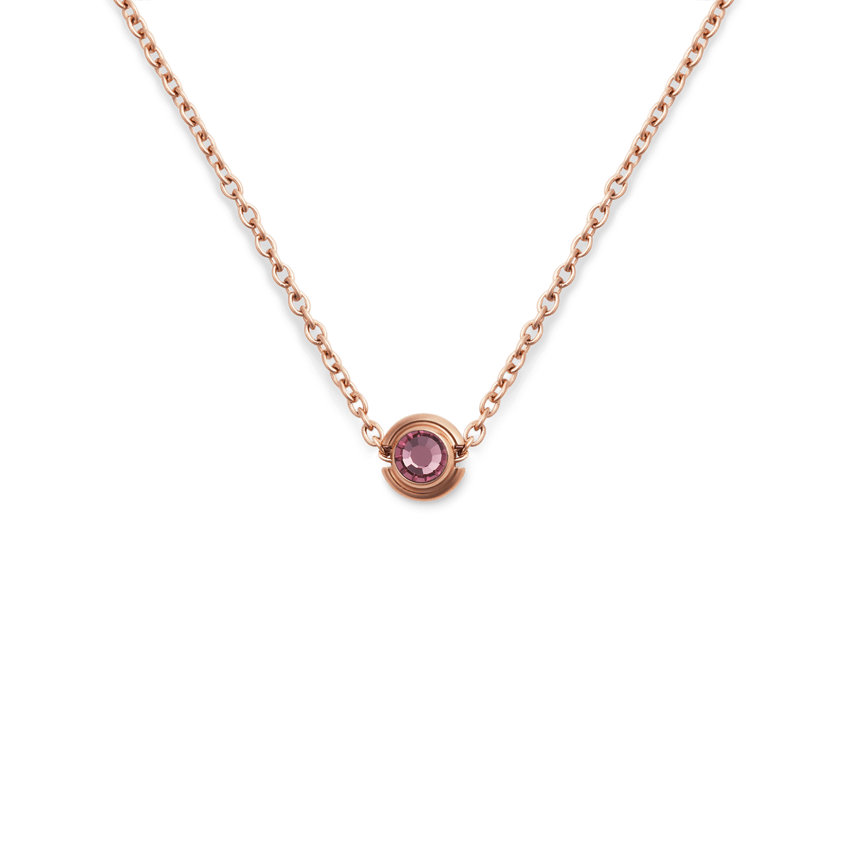 February Charm Rose Gold