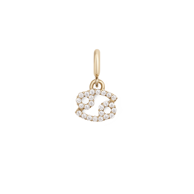 Zodiac Watch Charm Gold