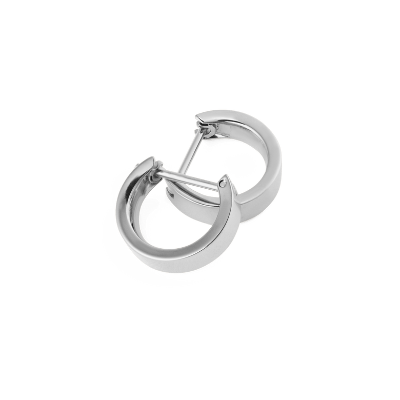 Line Earrings Polished Silver 3.5mm
