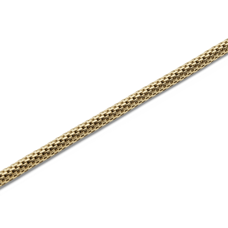 Tide Mesh Necklace Gold 2.8