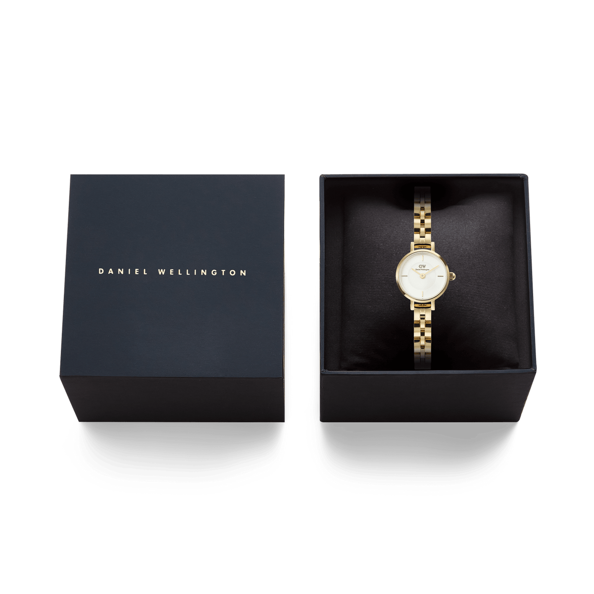 Petite Mini Arch 3-link White Gold