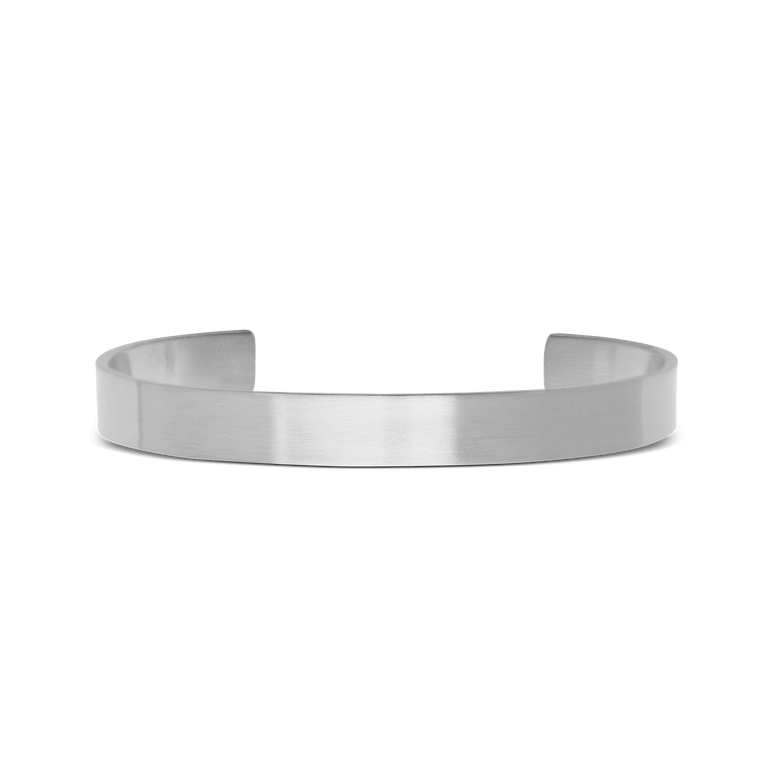 Line Cuff Brushed Silver