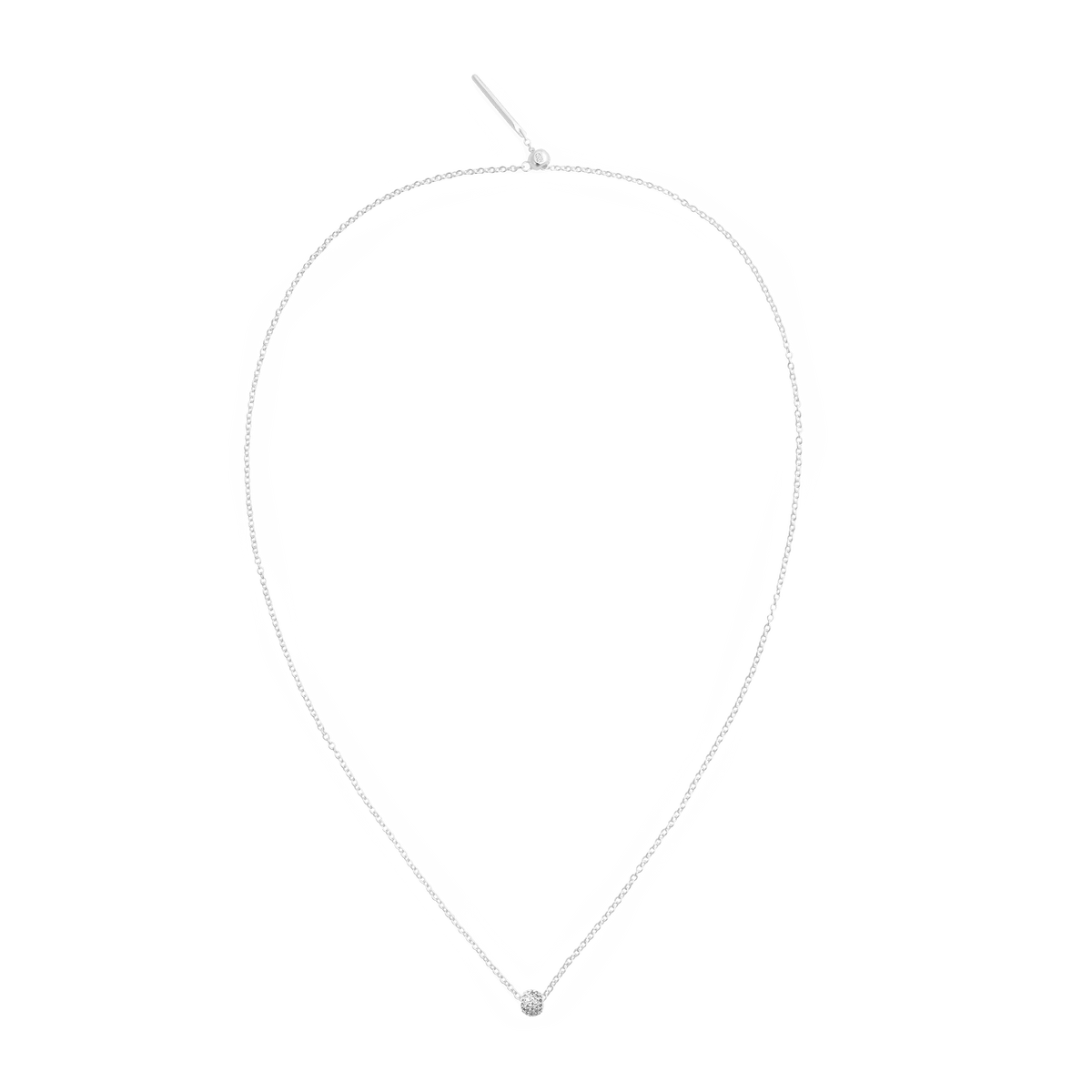 Pavé Orb White Crystal Charm