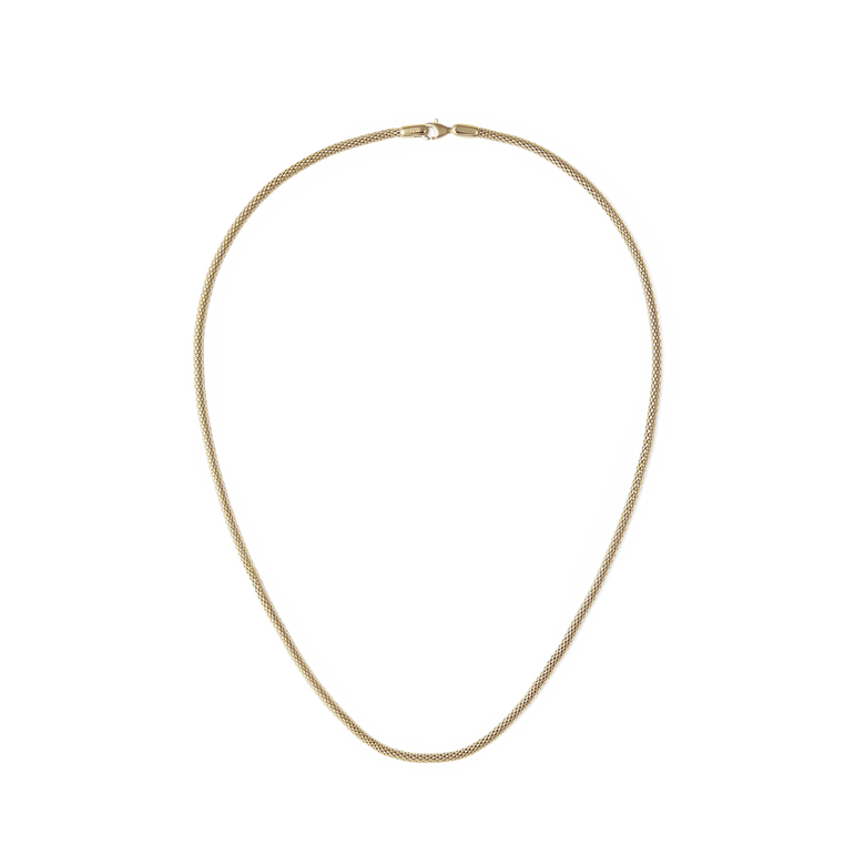 Tide Mesh Necklace Gold 2.8