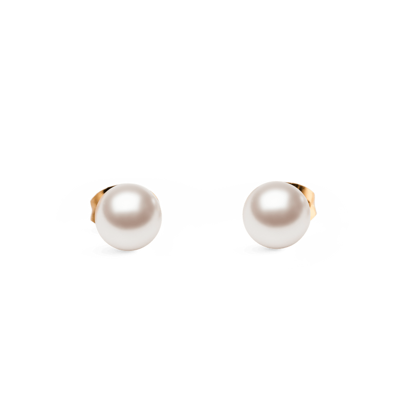 Pearl Stud Earring Rose Gold