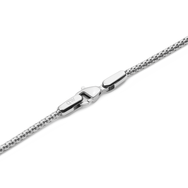 Tide Mesh Necklace Silver 1.8