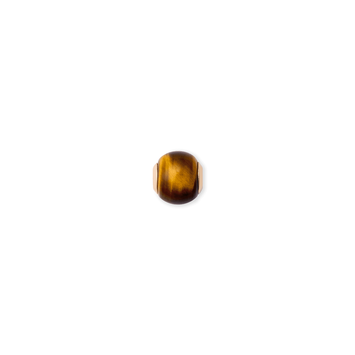 Tiger eye Orb Rose Gold charm
