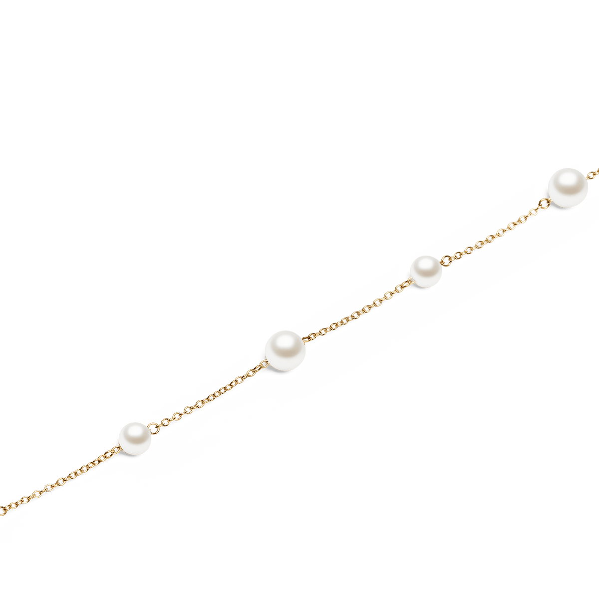 Pearl Step Bracelet Gold