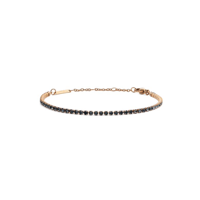 Classic Tennis Bracelet Nightfall Rose Gold