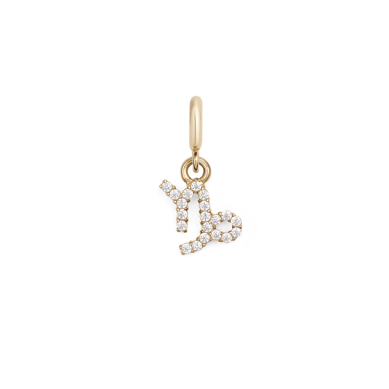 Zodiac Watch Charm Gold