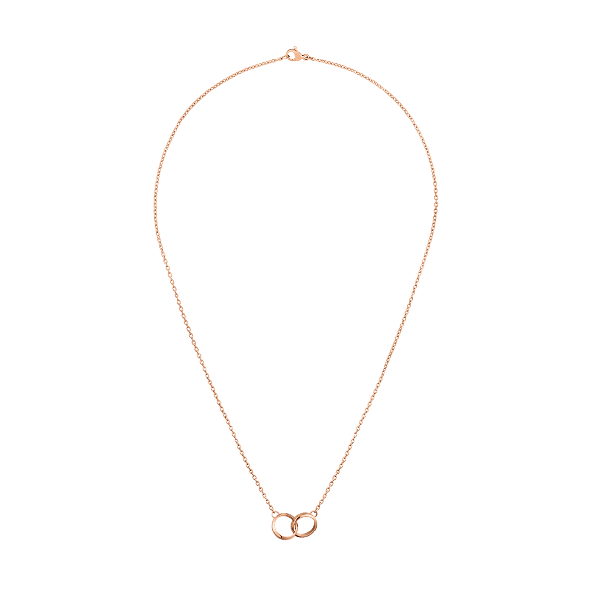 Elan Unity Necklace Rose Gold