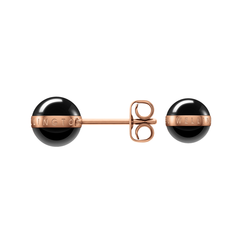 Aspiration Earrings Rose Gold Black