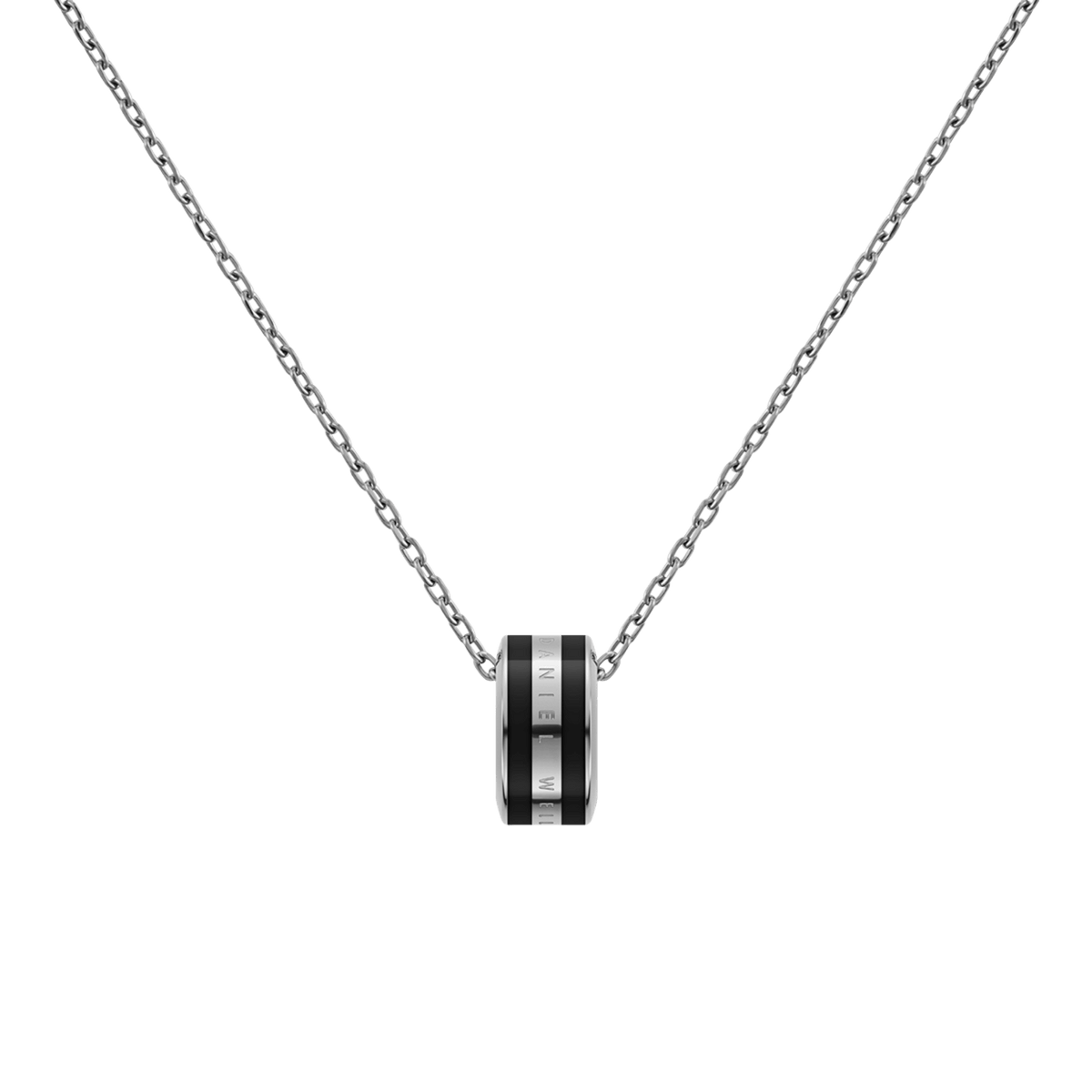 Emalie Necklace Silver Black