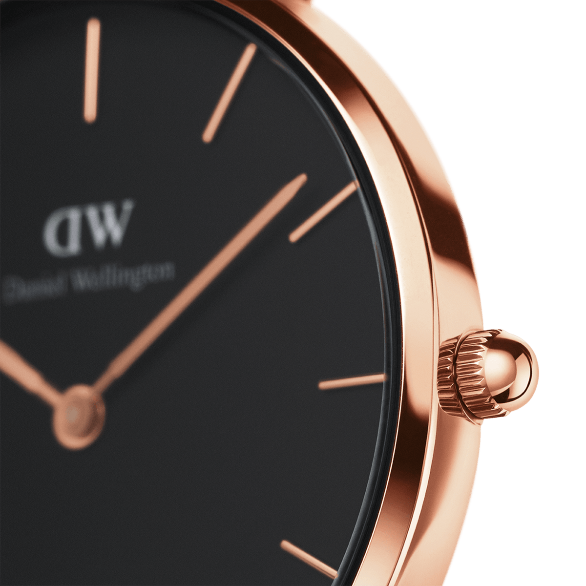 Petite Melrose Black Rose Gold