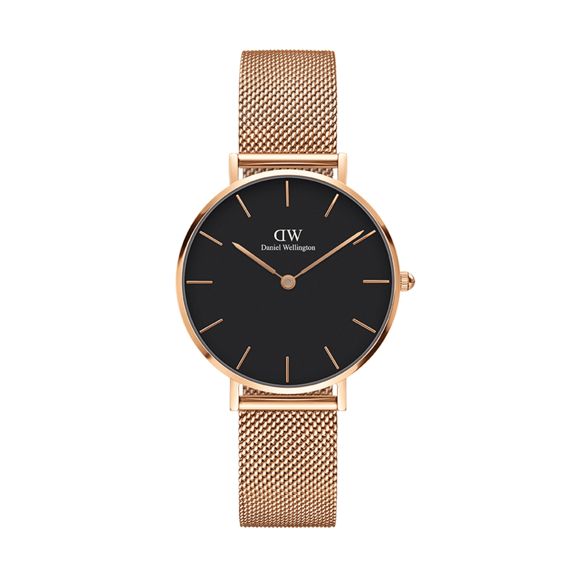 Petite Melrose Women's mesh strap watch in Rose Gold DW