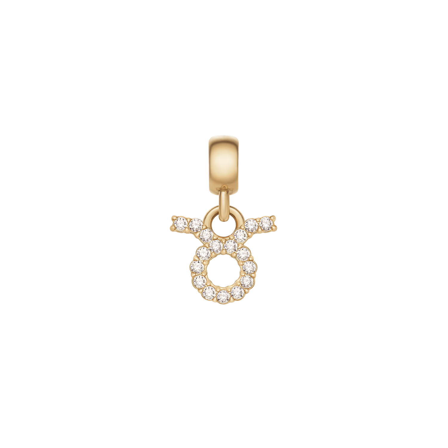 Crystal Zodiac Charm Gold