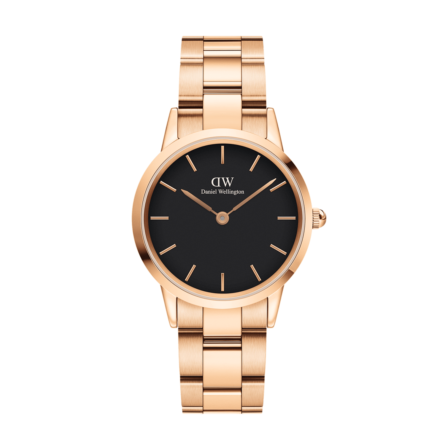 Iconic Link Black Rose Gold