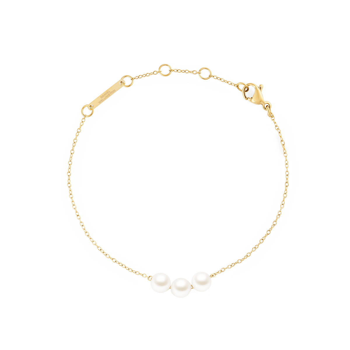 Pearl Trio Bracelet Gold
