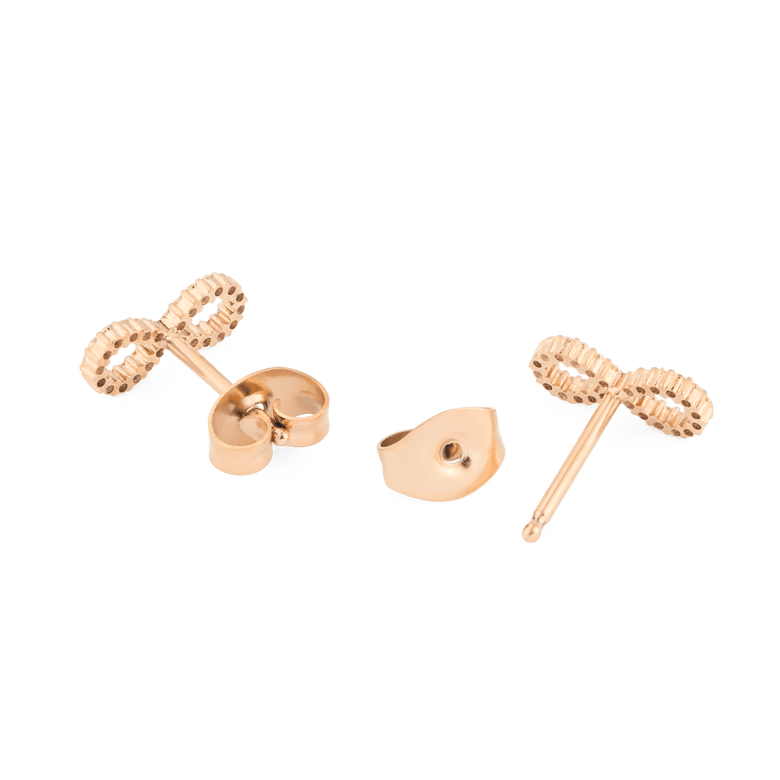 Mirelle Infinity Earrings Rose Gold