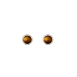 Audrey Earrings Tiger Eye Gold