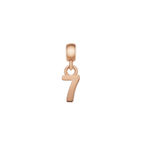 Number Charm Rose Gold