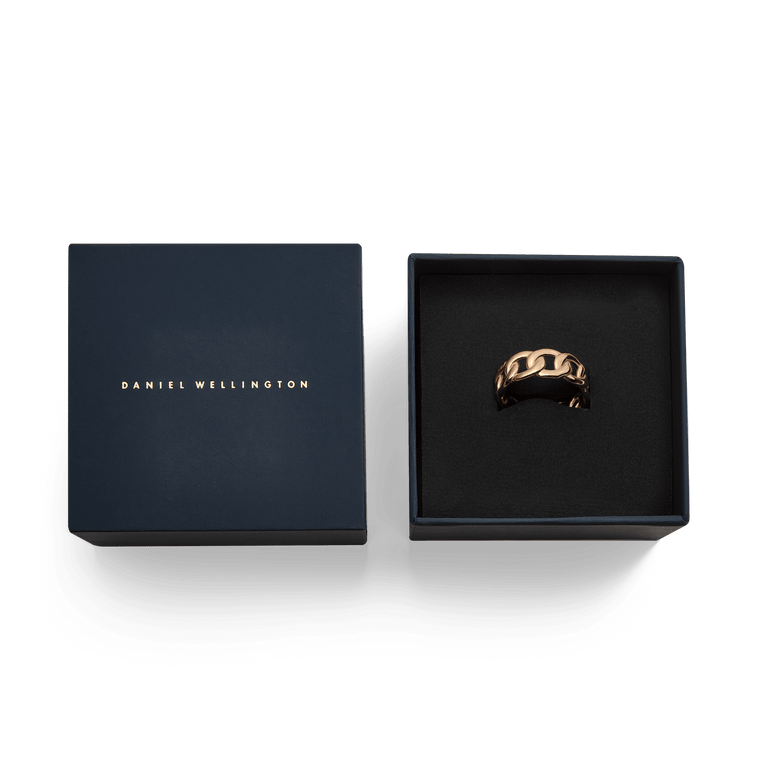 Chunky Chain Ring Rose Gold