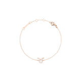 Crystal Zodiac Chain Bracelet Rose Gold