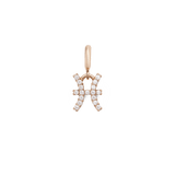 Zodiac Watch Charm Rose Gold