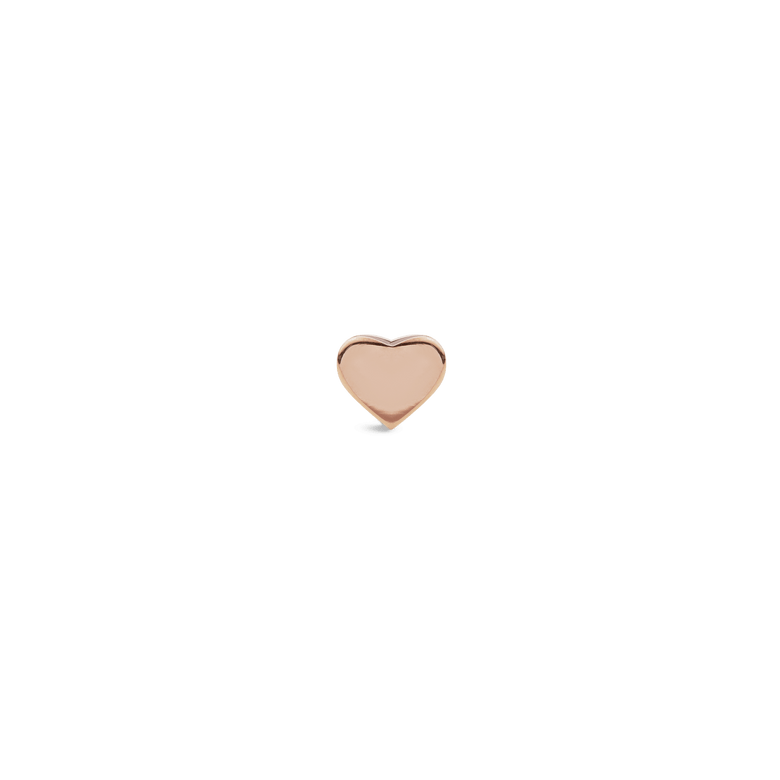 Heart Stud Rose Gold