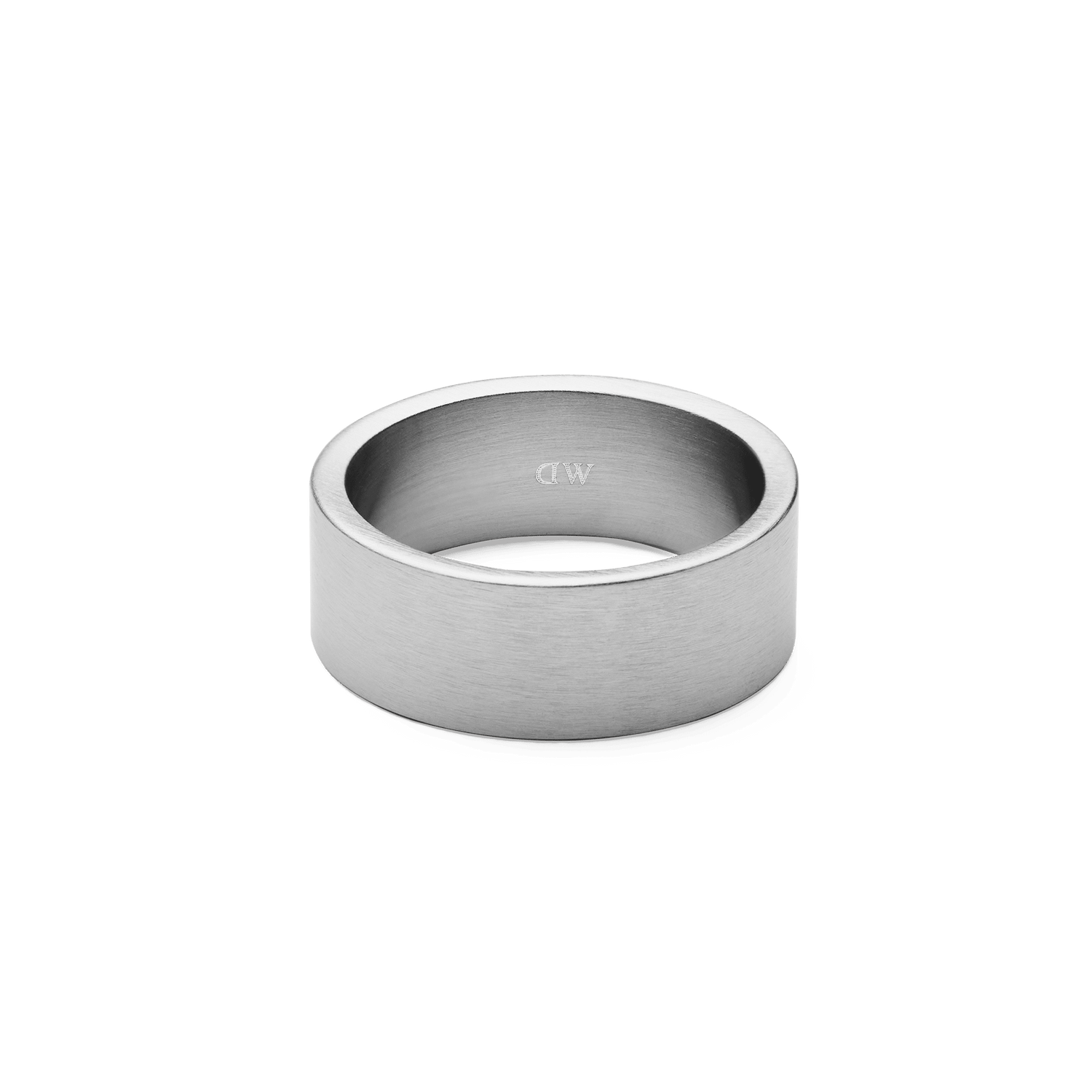 Line Ring Brushed Silver 8mm