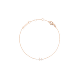 Crystal Zodiac Chain Bracelet Rose Gold