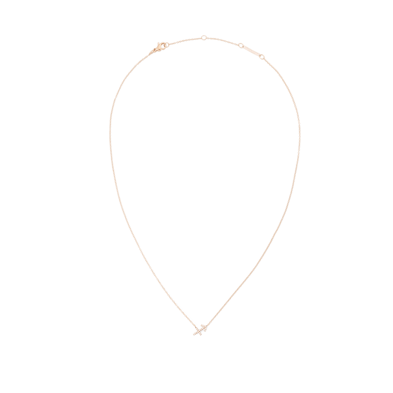 Crystal Zodiac Chain Necklace Rose Gold
