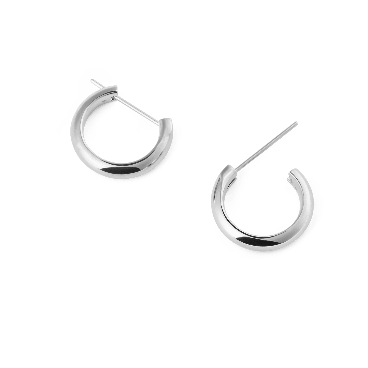 Arch Earrings Silver 12mm