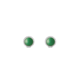 Audrey Earrings Jade Silver