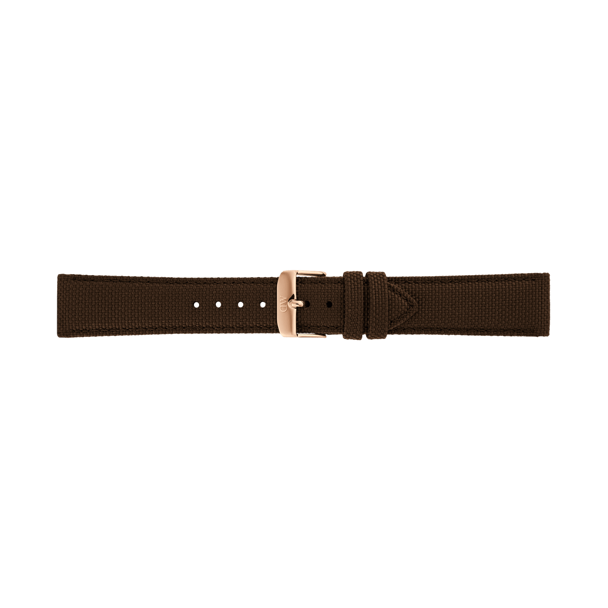 Brown Canvas Strap Rose Gold