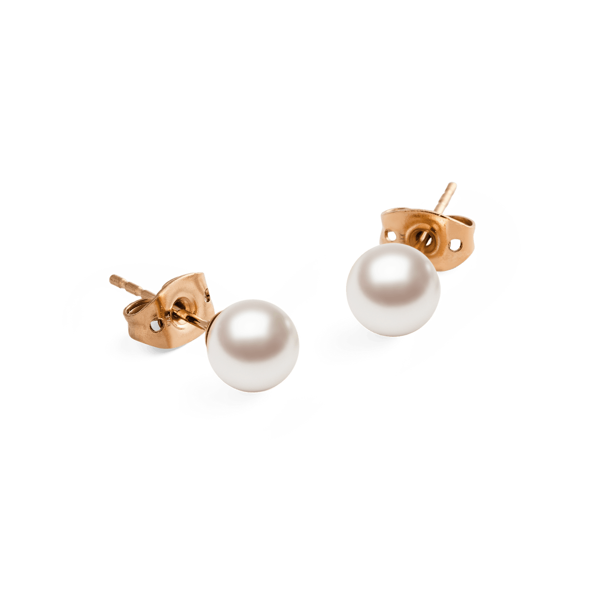Pearl Stud Earring Rose Gold