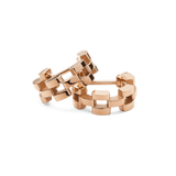 3-Link Earrings Rose Gold