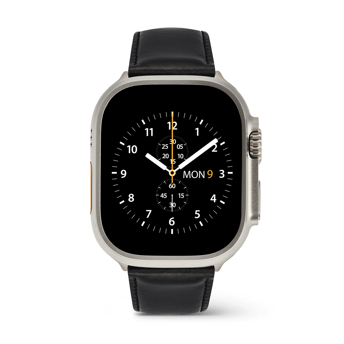 Smartwatch Leather Strap Sheffield Silver