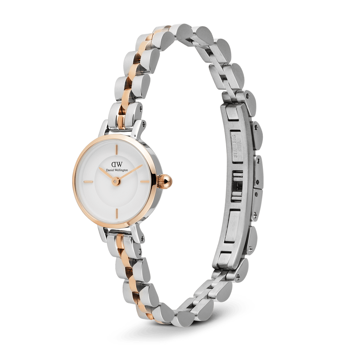 Petite Mini Arch 3-Link Two Tone Rose Gold
