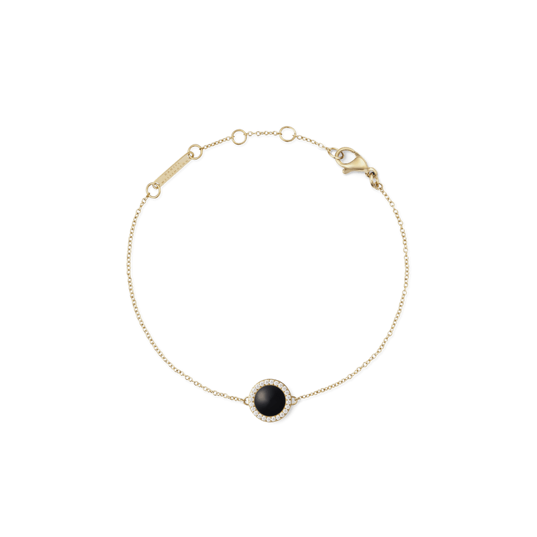 Audrey Bracelet Black Agathe Gold