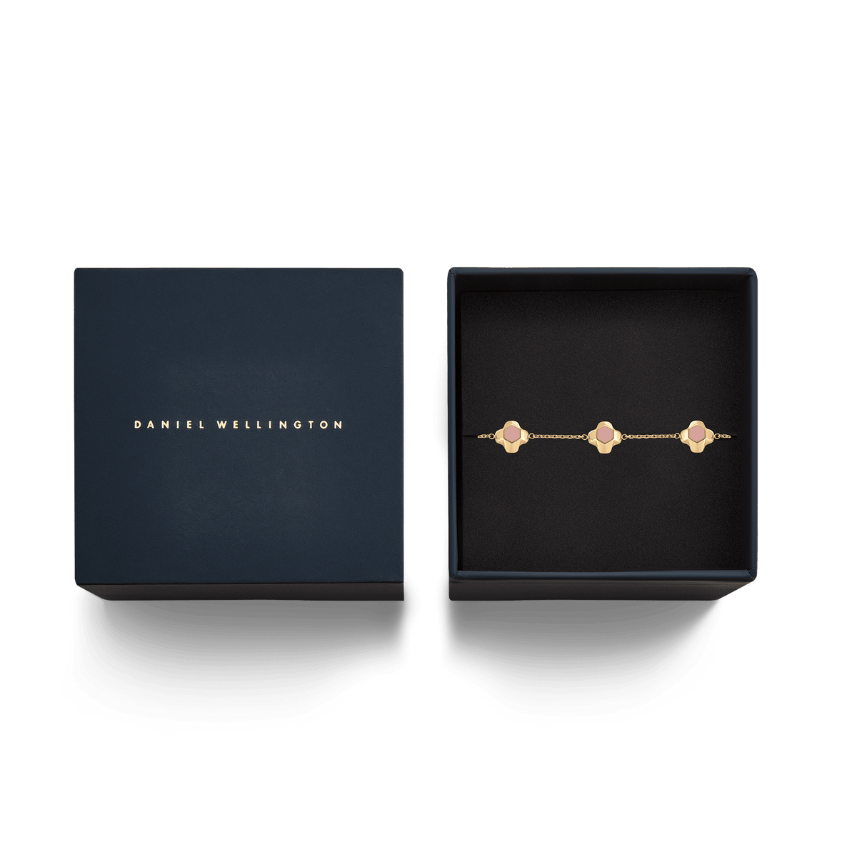 North Star Bracelet 5 Small Apricot Enamel Gold