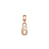 Number Charm Rose Gold