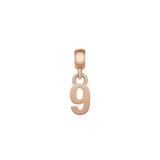 Number Charm Rose Gold