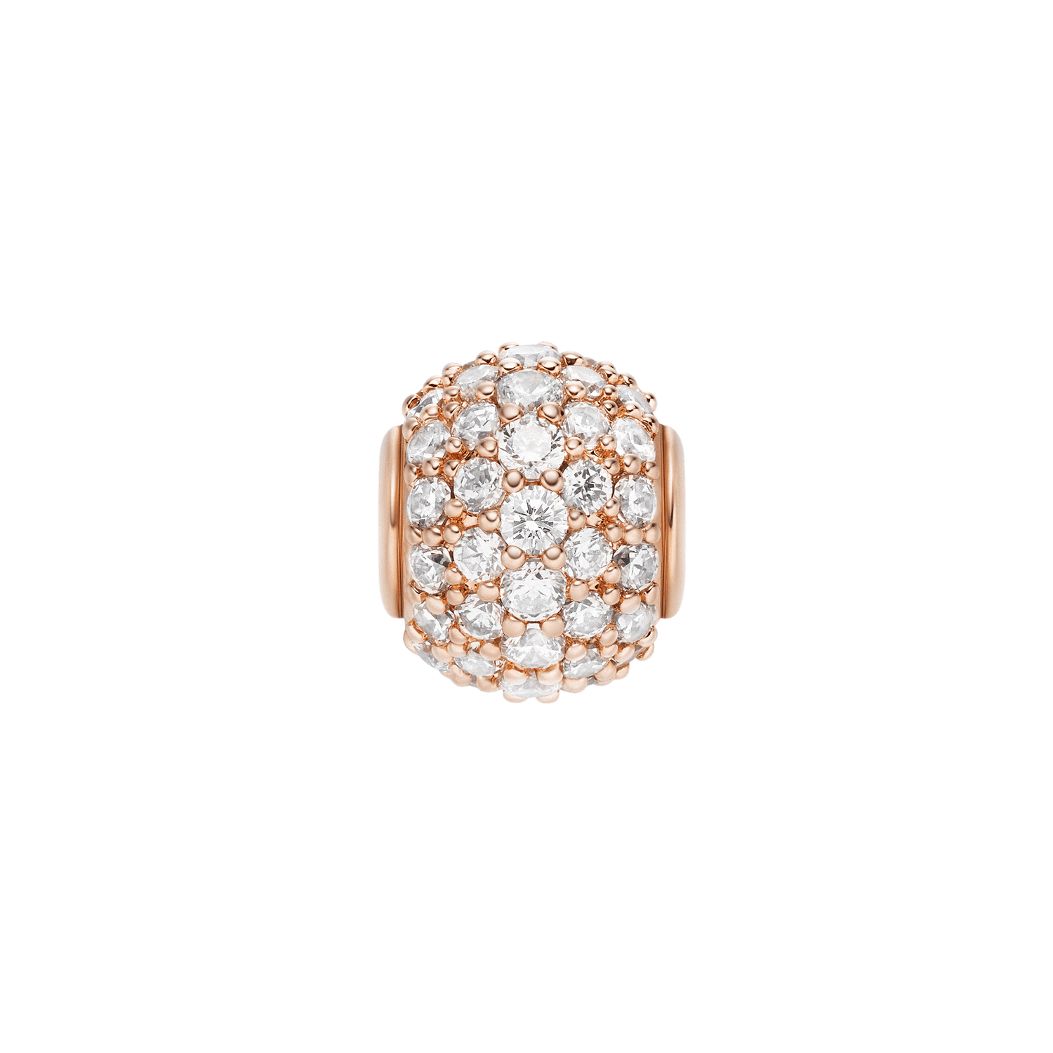 Pavé Orb White Crystal Charm RG