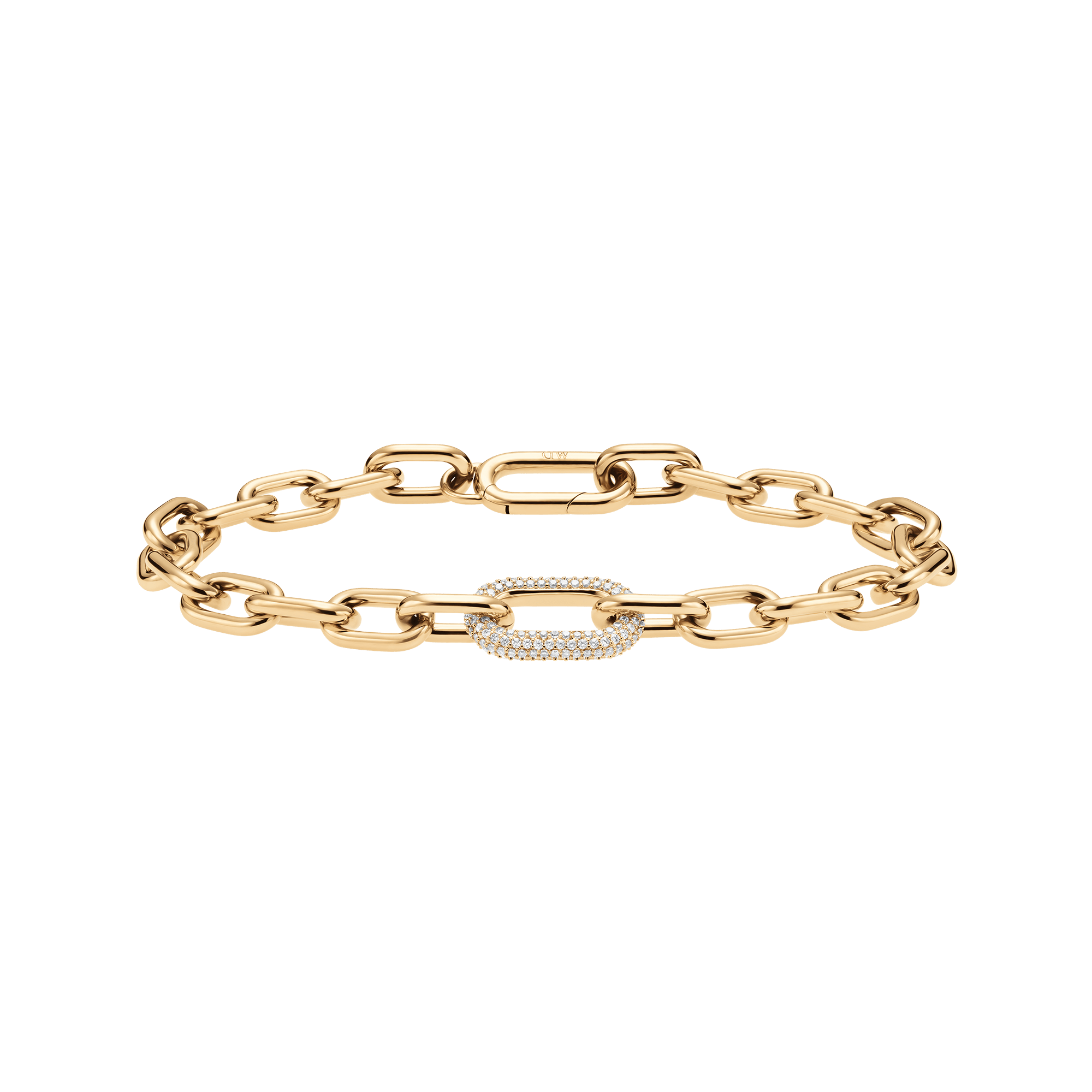 CrystalLinkBraceletGold