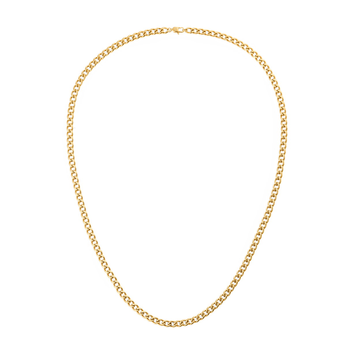Ellipse 4mm Necklace Gold