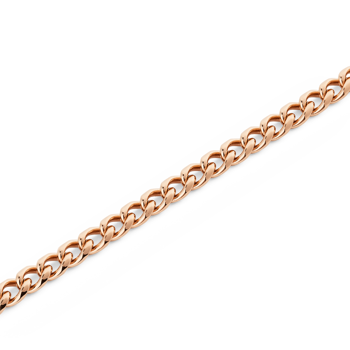 Ellipse 4mm Necklace Rose Gold