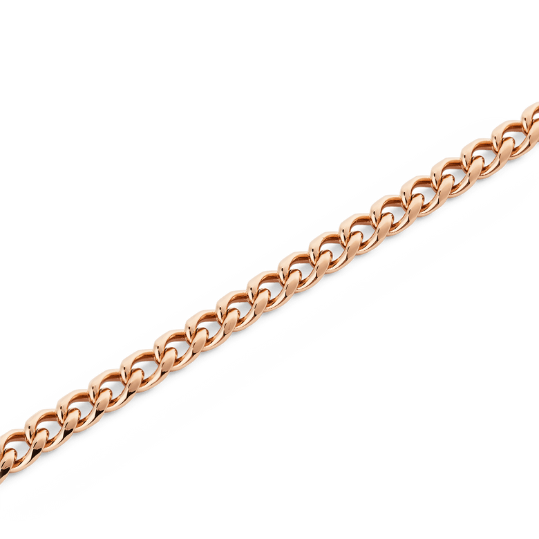 Ellipse 4mm Necklace Rose Gold
