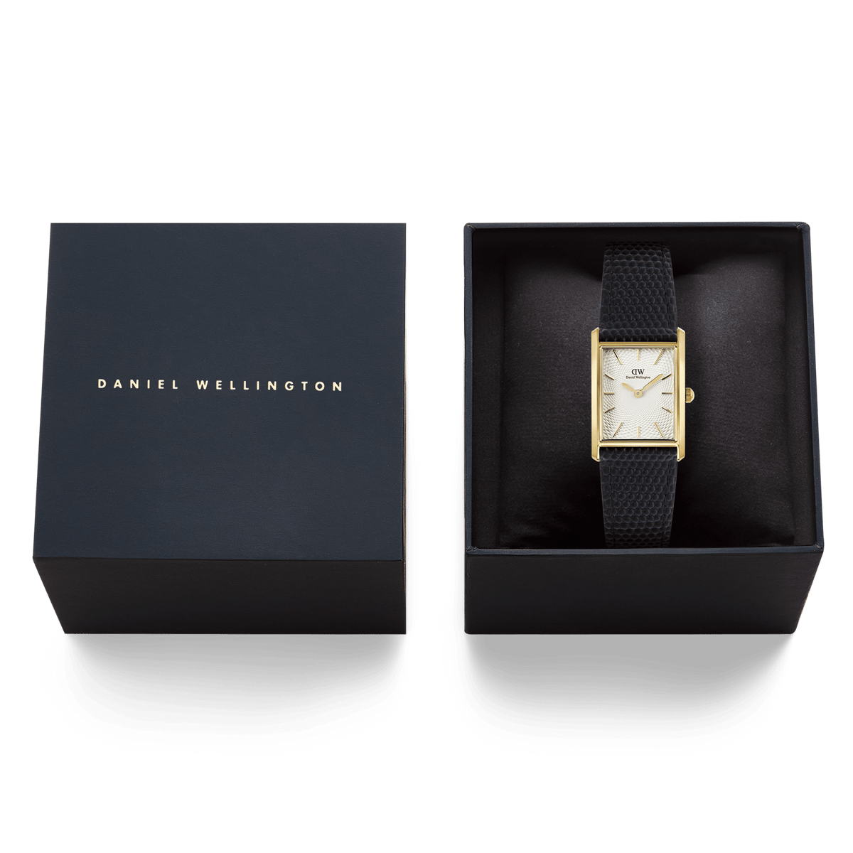 Bound Black Lizard Guilloché Gold
